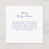 ペリウィンクルプレス山花ボホブライダルシャワー エンクロージャーカード (裏面)