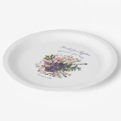 ペリウィンクルプレス山花ボホブライダルシャワー ペーパープレート (アングル)