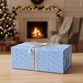 ペリウィンクルリスのシックなラッピング紙 ラッピングペーパーシート