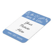 ペリウィンクルリマインダー磁石の引力 マグネット (左側)