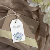 ペリウィンクルワイルドフラワーエレガントフローラ結婚式の引き出物 ギフトタグ