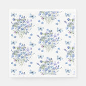 ペリウィンクルワイルドフラワーチョウ結婚フローラ スタンダードランチョンナプキン (正面)