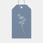 ペリウィンクルワイルドフラワーブライダルシャワーの特典 ギフトタグ (裏面)