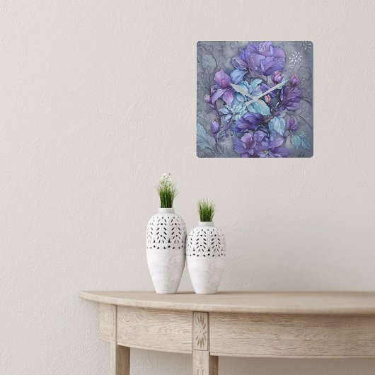 ペリウィンクル庭園 スクエア壁時計