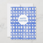 ペリウィンクル格子模様イースターカード シーズンカード (正面)