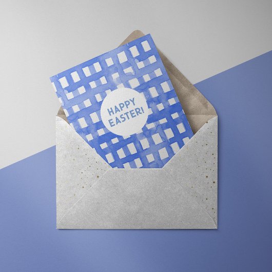 ペリウィンクル格子模様イースターカード シーズンカード