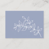 ペリウィンクル結婚フラワー予約座席表 プレイスカード (裏面)