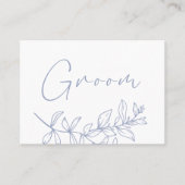 ペリウィンクル結婚フラワー予約座席表 プレイスカード (正面)