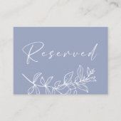 ペリウィンクル結婚フラワー予約座席表 プレイスカード (正面)