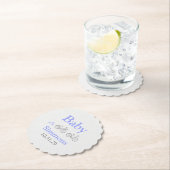 ペリウィンクル自転車の赤ちゃんシャワー ペーパーコースター (インサイチュ)