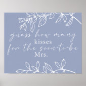 ペリウィンクル花ゲームの数を推測するキス ポスター (正面)