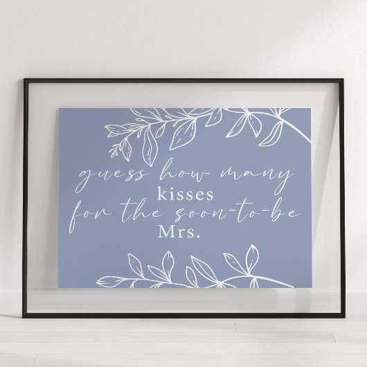 ペリウィンクル花ゲームの数を推測するキス ポスター