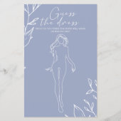 ペリウィンクル花ブライダルゲーム推測ドレス チラシ (正面)