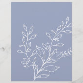 ペリウィンクル花ブライダルシャワービンゴゲーム (裏面)