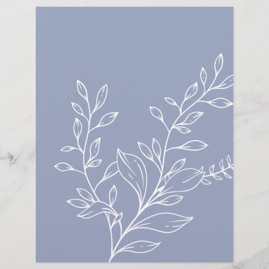 ペリウィンクル花ブライダルシャワービンゴゲーム (裏面)