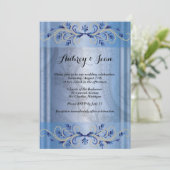 ペリウィンクル華美結婚式招待状 招待状 (スタンド正面)