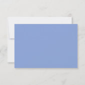 ペリウィンクル コーディネート ウェディング RSVP カード (裏面)