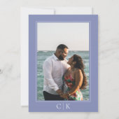 ペリウィンクル スターフィッシュ モノグラム フォト セーブザデート (裏面)