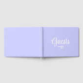 ペリウィンクル パープル ゲストブック (全面)