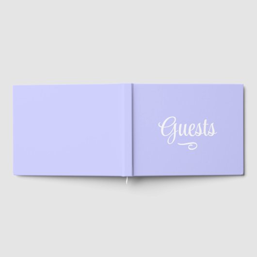 ペリウィンクル パープル ゲストブック (全面)