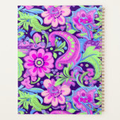 ペリウィンクル、ピンク、ライムレトロ プランナー手帳 (裏面)