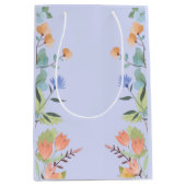 ペリウィンクル 花柄 ギフトバッグ (正面)