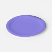 ペリウィンク無地のル色 ペーパープレート (アングル)