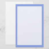 ペリウィンク無地のル色 便箋 (正面/裏面)