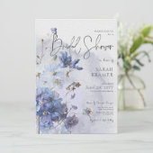 ペリウイモダンンクルブルーワイルドフラワーズブライダルシャワー 招待状 (スタンド正面)