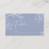 ペリウインクラシンプルフ結婚ァーズエスコートカード プレイスカード (正面)