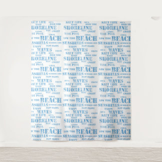 ペリエットアクアブルーのタペストリー掛け タペストリー