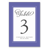 ペリエレガントウィンクルウェディングレセプションシックトレンディー テーブルナンバー (正面)