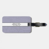 ペリエレガントウインクルパーソナライズされたブルーレースホワイト ラゲッジタグ (裏面横)