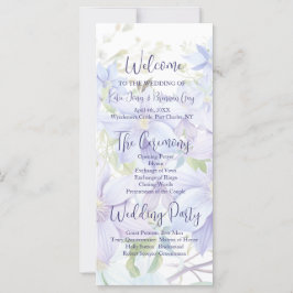 ペリエレガントンクルクレマティス結婚式 プログラム