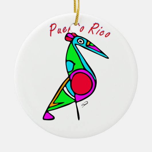 ペリカノタイノ セラミックオーナメント (正面)