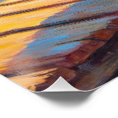 ペリカラフルカンとユリのパッドのデコページ ポスター (コーナー)