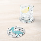 ペリカンあなたの色の遊歩道 ラウンドペーパーコースター (インサイチュ)