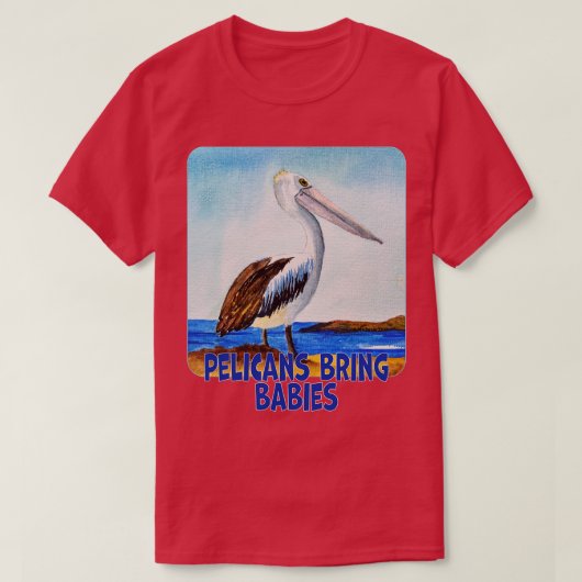 ペリカンがベビー Tシャツ (デザイン正面)