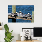 ペリカンが波止場 ポスター (ホームオフィス)