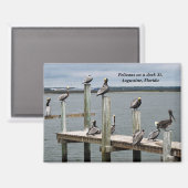 ペリカンが波止場 マグネット (正面/裏面)