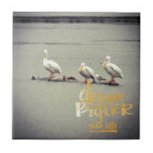 ペリカンとカモメの夢を大きく タイル (正面)