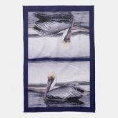 ペリカンのすべること キッチンタオル (縦)