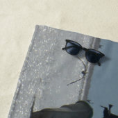 ペリカンのまわりに魚釣りボートビーチタオル ビーチタオル (インサイチュ)