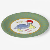 ペリカンのサンタのクリスマス ペーパープレート (アングル)