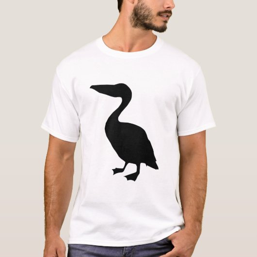 ペリカンのシルエット Tシャツ (正面)