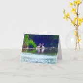 ペリカンのメッセージカード愛引用文 カード (黄色い花)