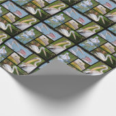 ペリカンのモザイク写真 ラッピングペーパー (角)