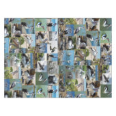 ペリカンの写真コラージュ テーブルクロス (正面(横))