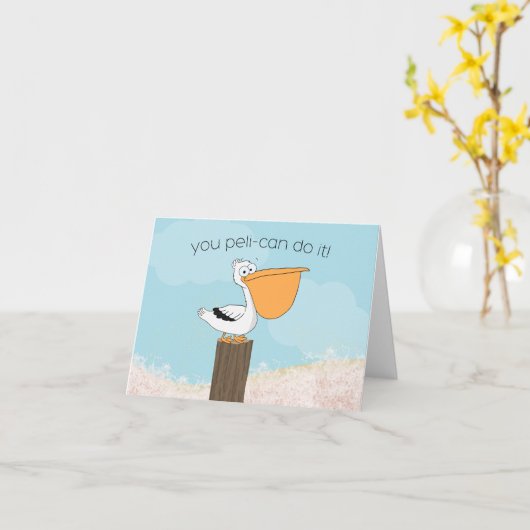 ペリカンの動機 カード (黄色い花)