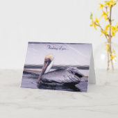 ペリカンの滑空 カード (黄色い花)